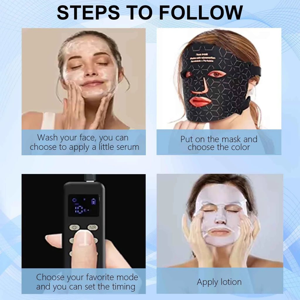 Silicone LED Face Mask 4 Colors