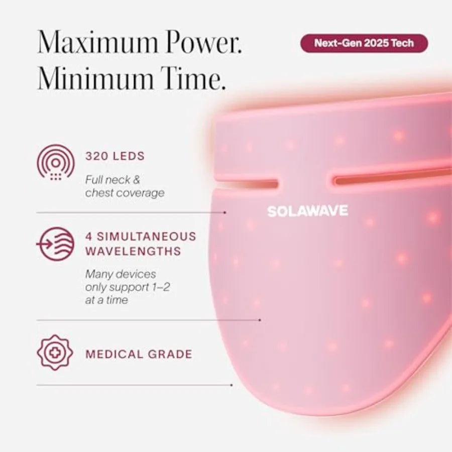 Neck & Chest Red Light Mask