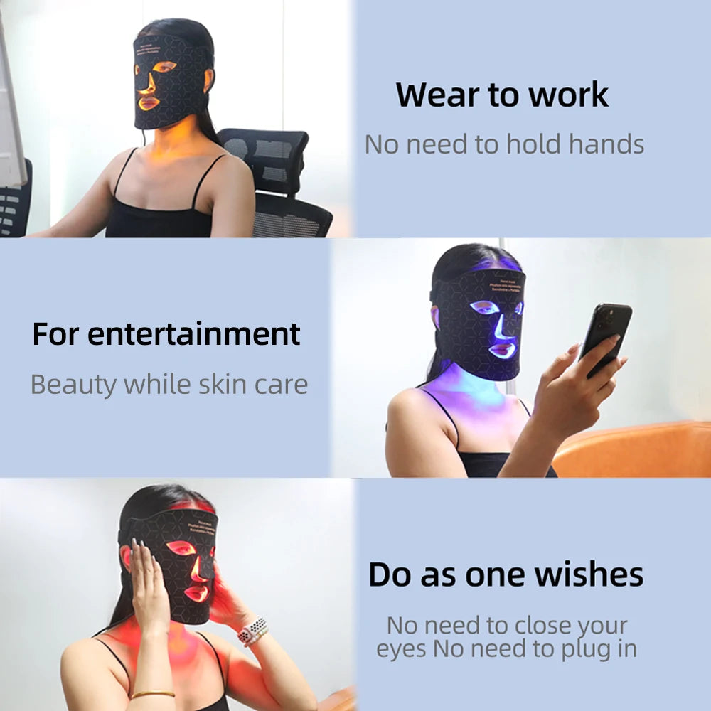 Silicone LED Face Mask 4 Colors